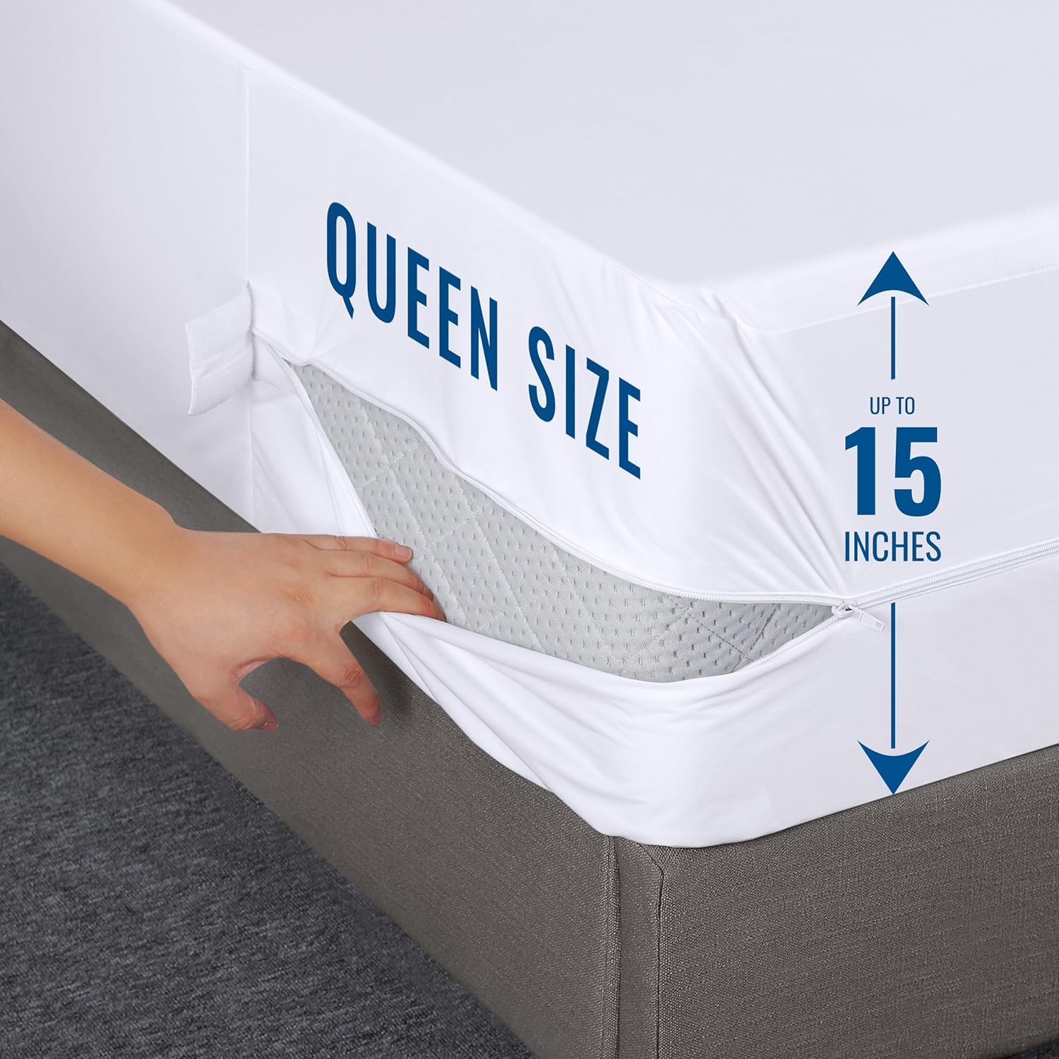 Utopia Bedding Queen Mattress Encasement 100 Waterproof