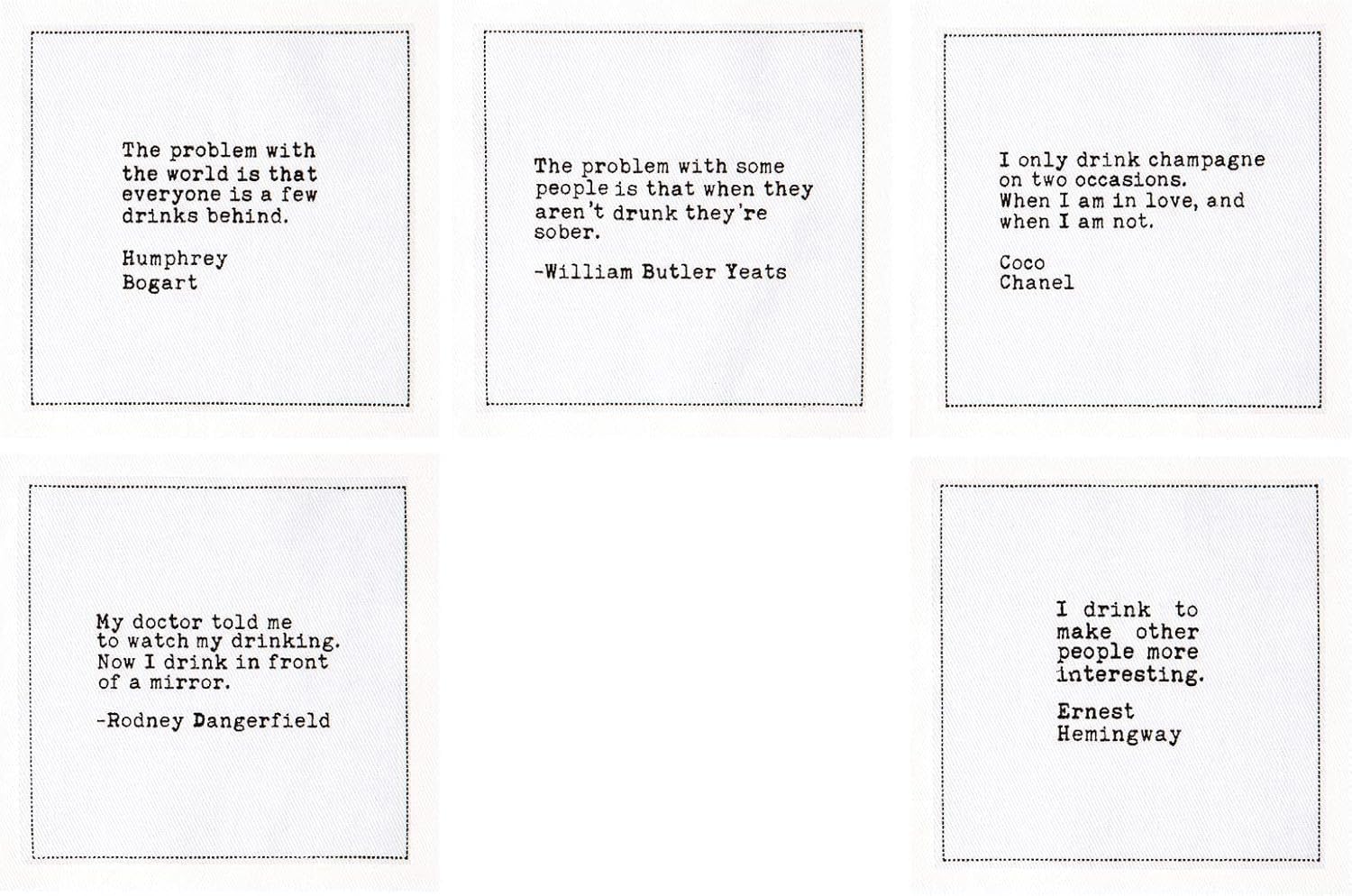 Five Star Funny White Cocktail Napkins 25 Pack