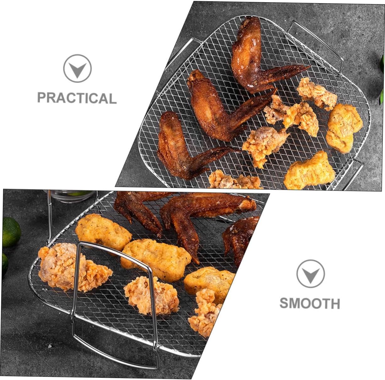 Garneck Stainless Steel Grilling Rack Cooling Rack for Air Fryer and Oven