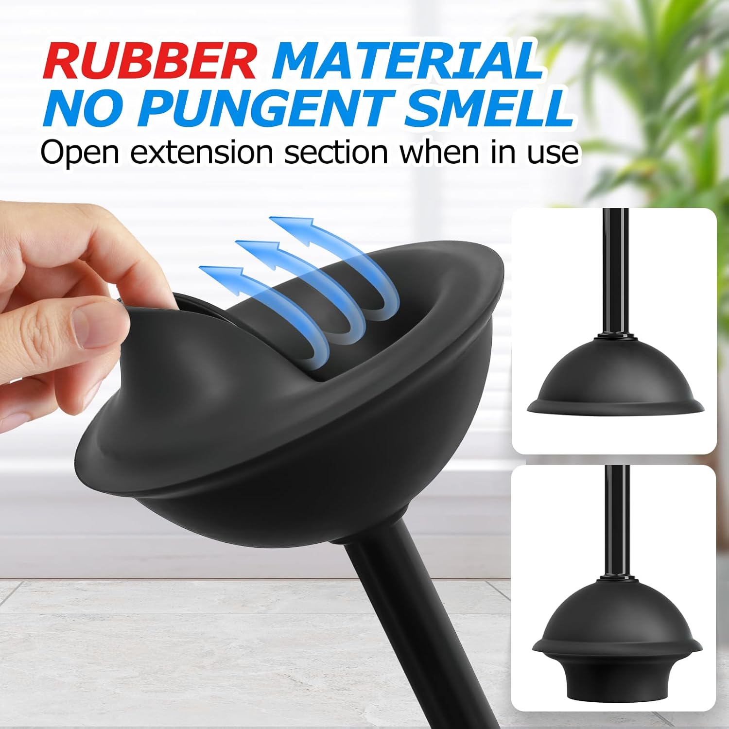 FORASTO 2 in 1 Toilet Plunger and Brush Set