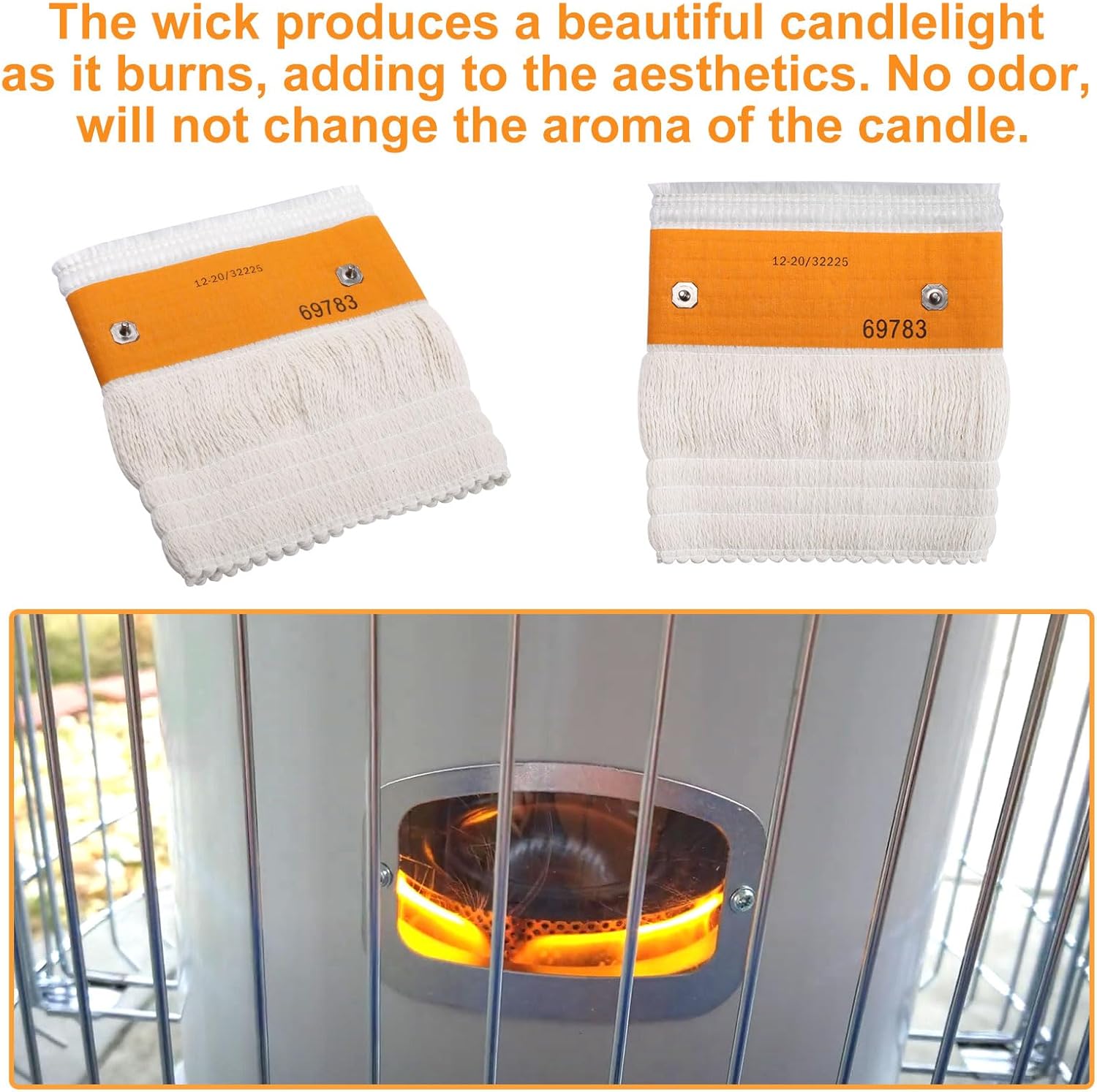 VIDABTE Kerosene Heater Replacement Wicks White 32225