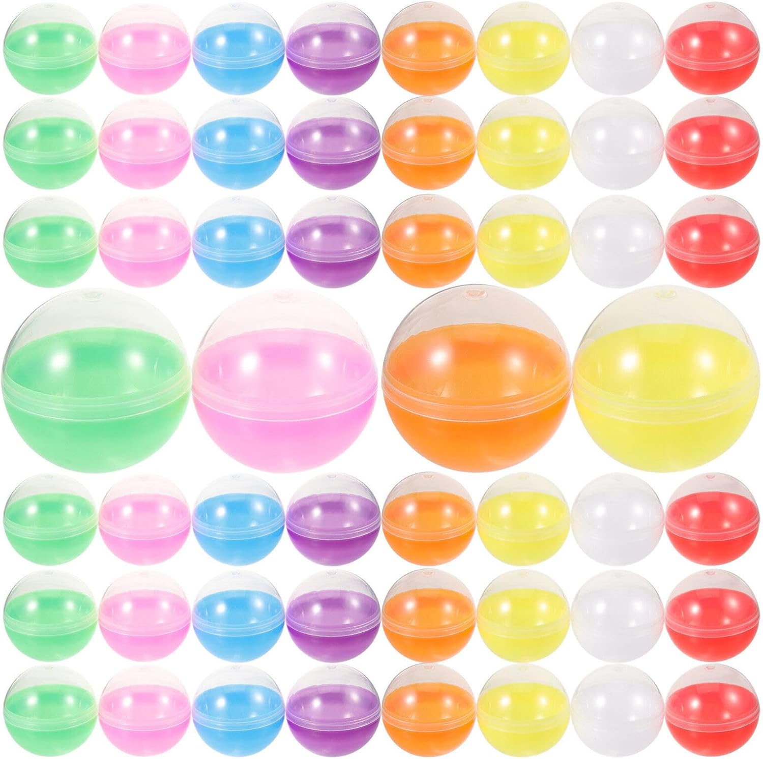 Cabilock 50pcs Fillable Round Acrylic Decorative Balls