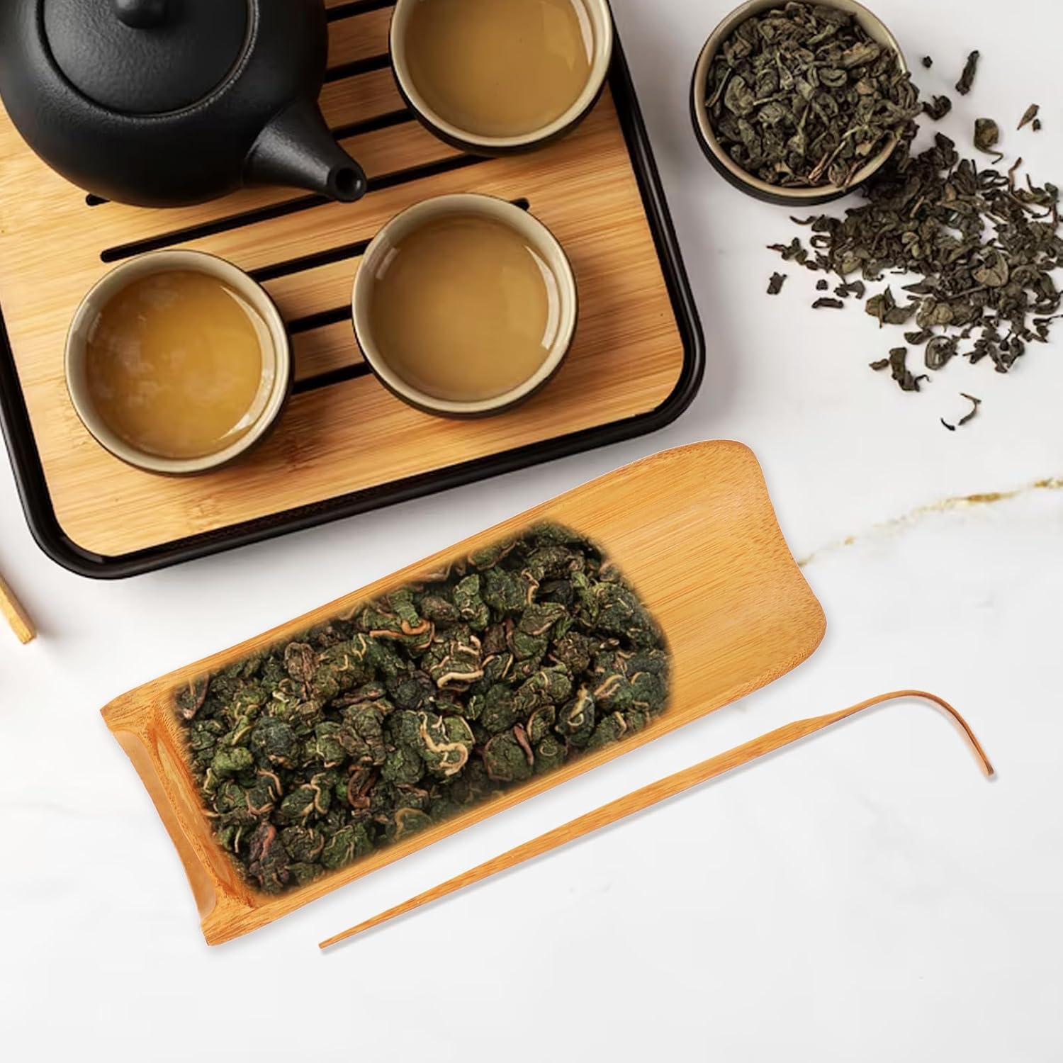 Artibetter 3pc Bamboo Tea Tools Set for Matcha and Tea Ceremonies