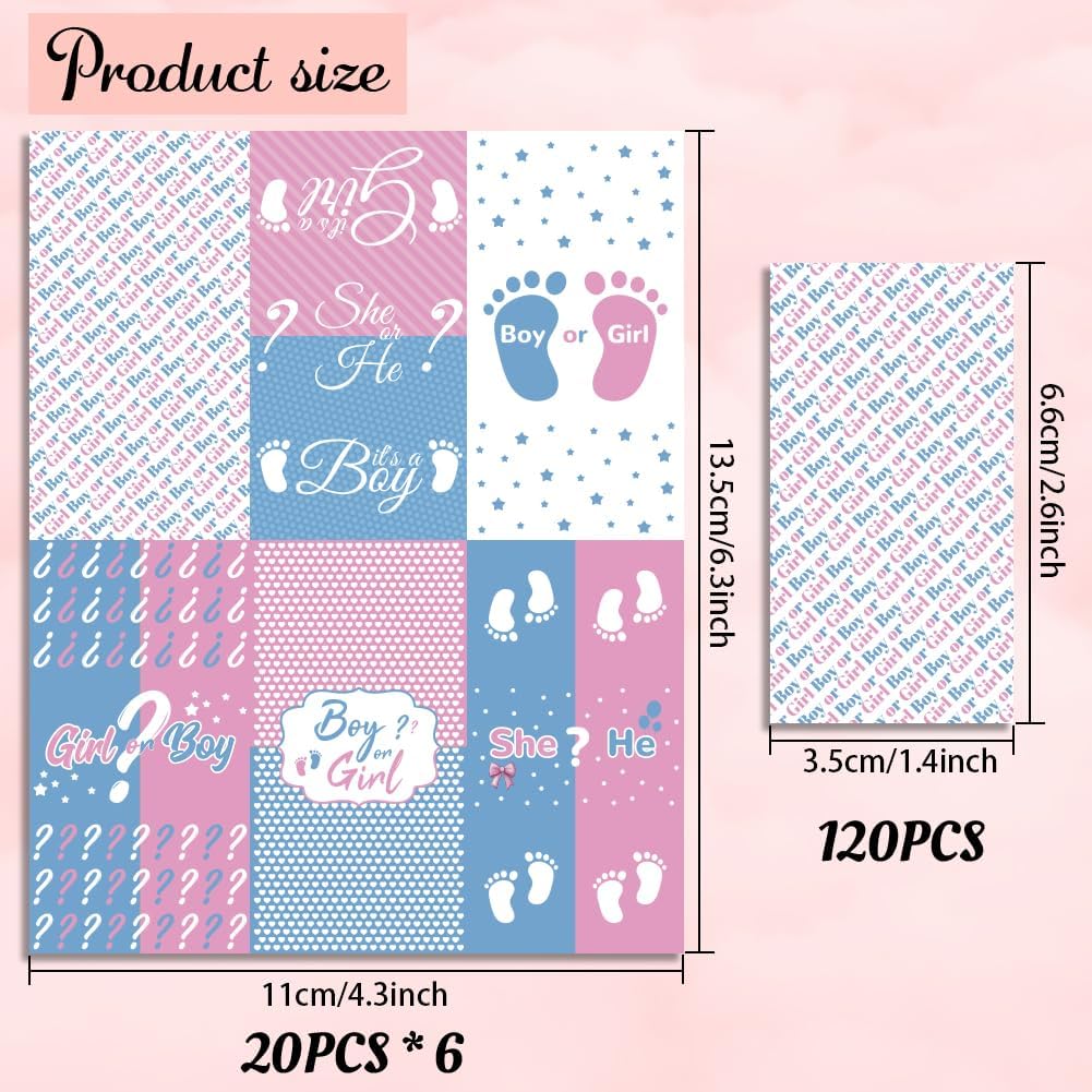 Arricraft 120 Pcs Baby Shower Sticker Set