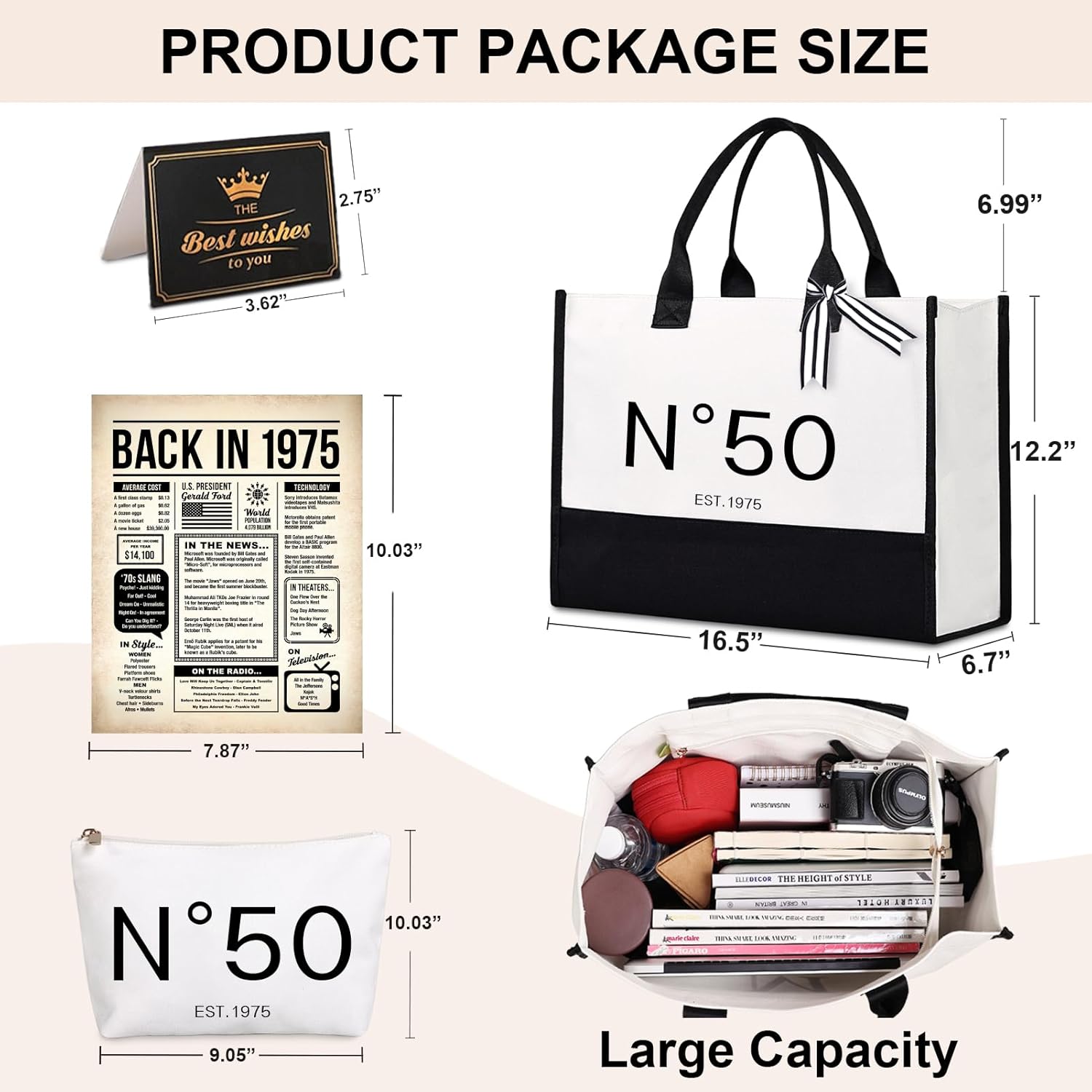 Lamyba 50th Birthday Gift Set for Her
