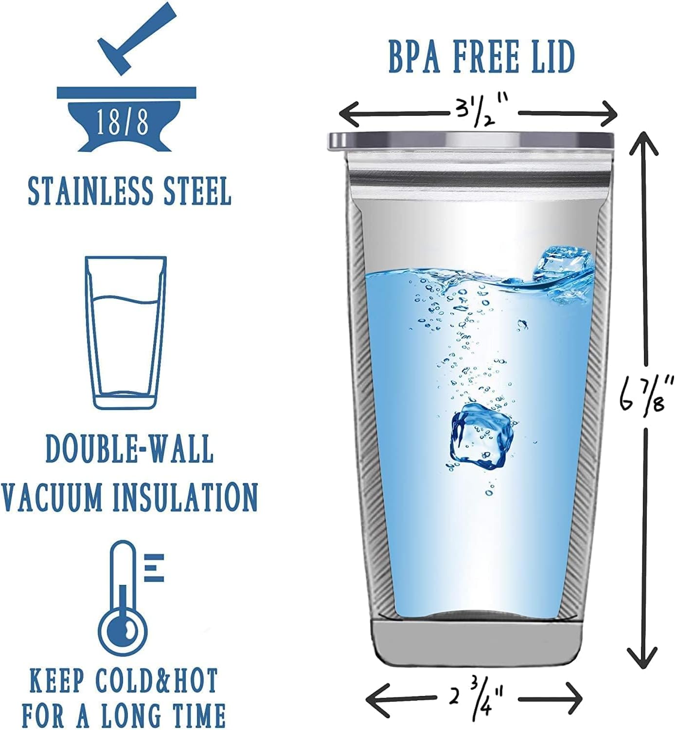 Variable Officiant Gift Tumbler - 20oz Engraved Black Insulated Stainless Steel