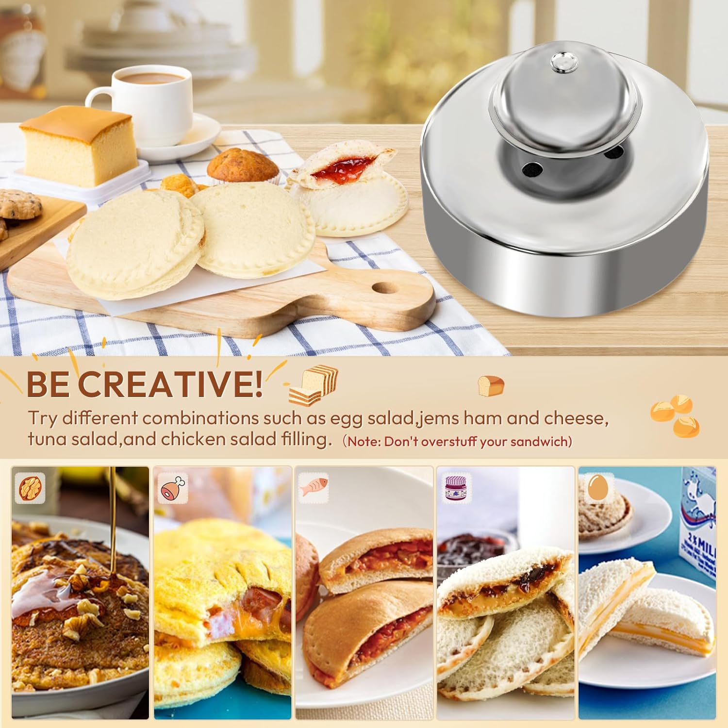 Gelbira Sandwich Cutter and Sealer Set