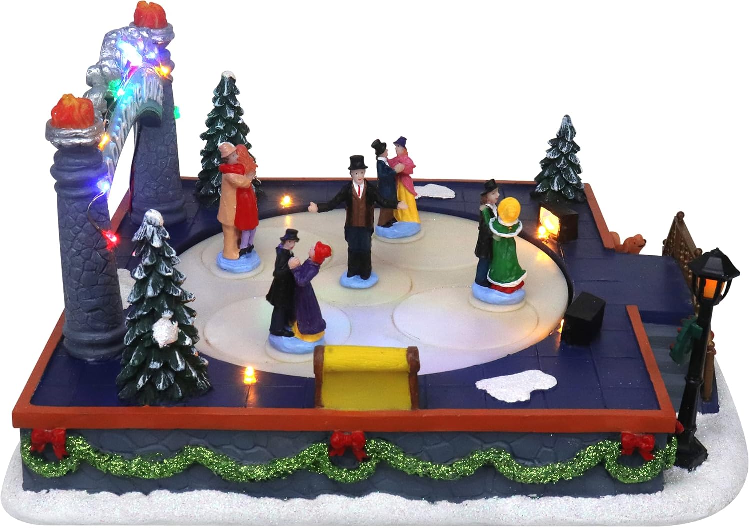 Animated Christmas Village Ballroom Dance Figure