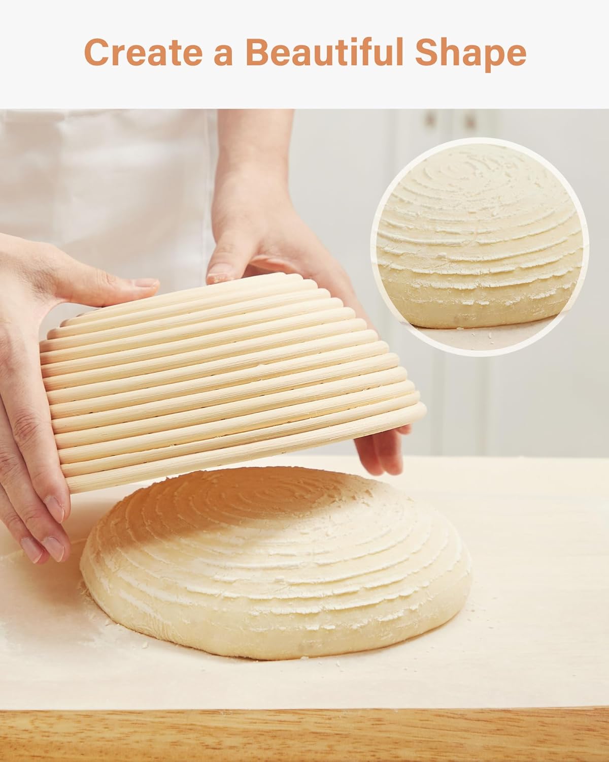 Kootek Banneton Proofing Basket Set with Dough Whisk and Lame