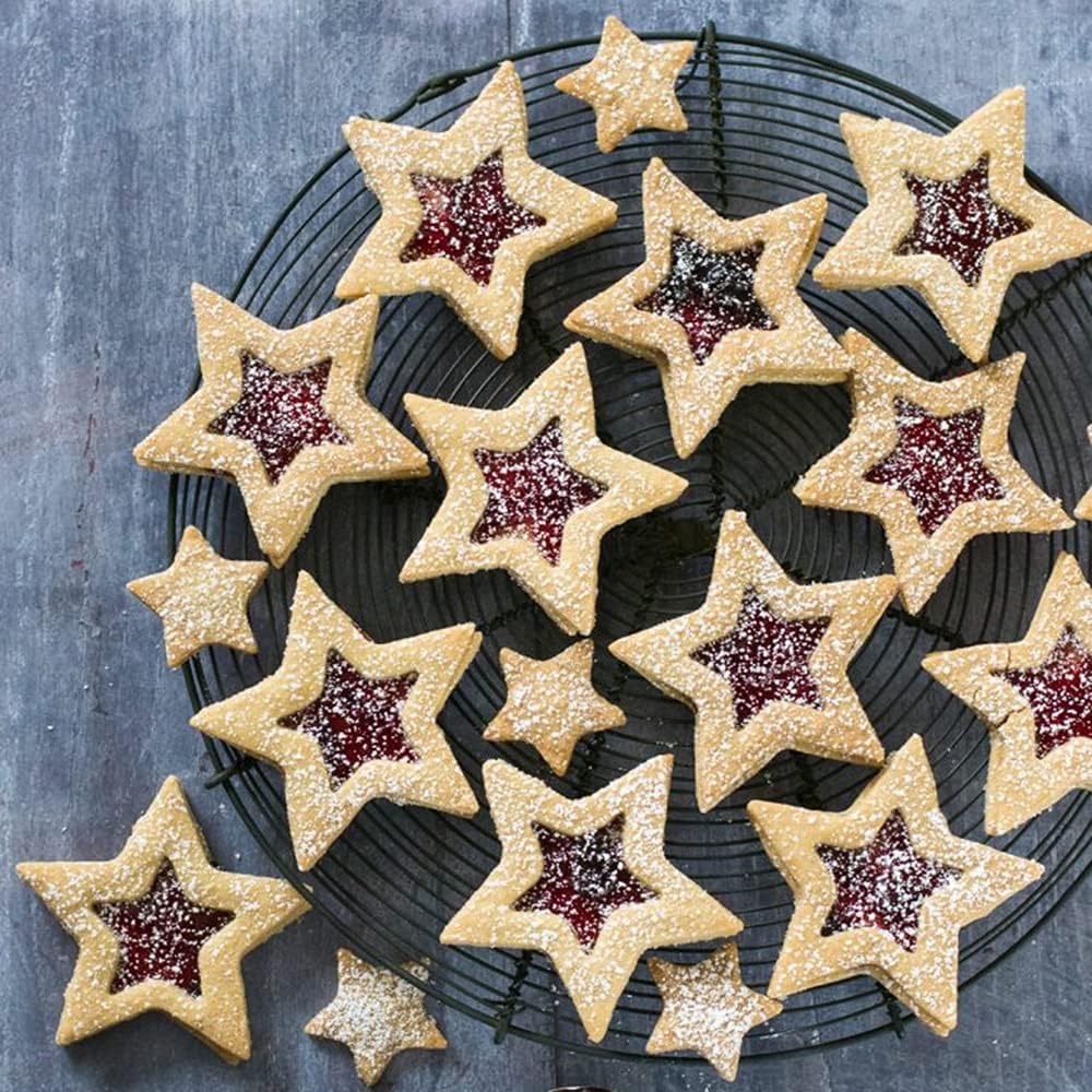 Antallcky Star Cookie Cutter Set 5pcs Stainless Steel