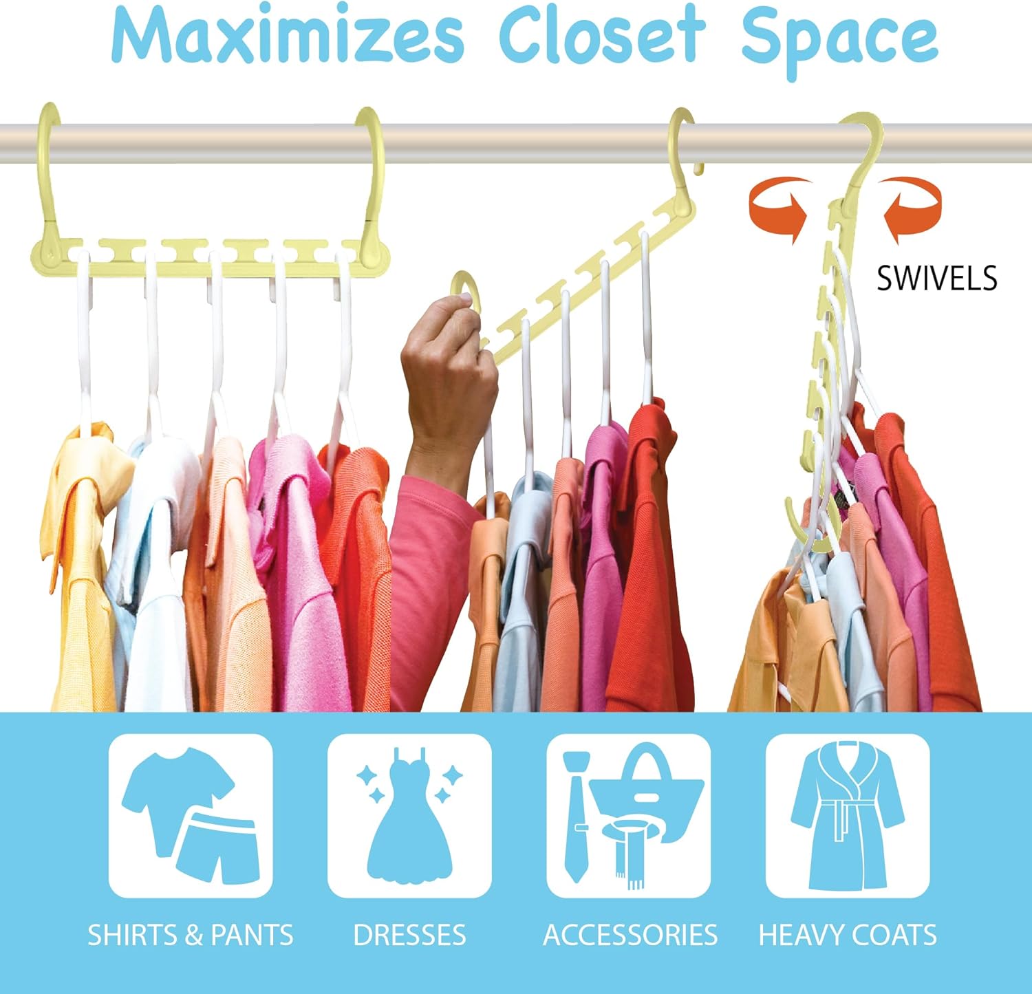 Wonder Hanger Max 10-Pack Space Saving Hangers