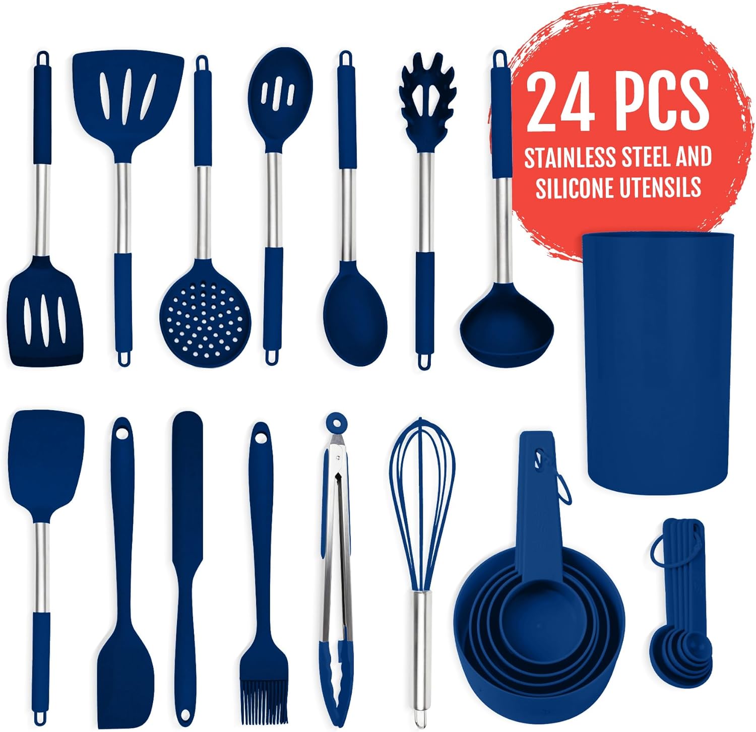 Culinary Couture 24-Piece Silicone Utensil Set 1