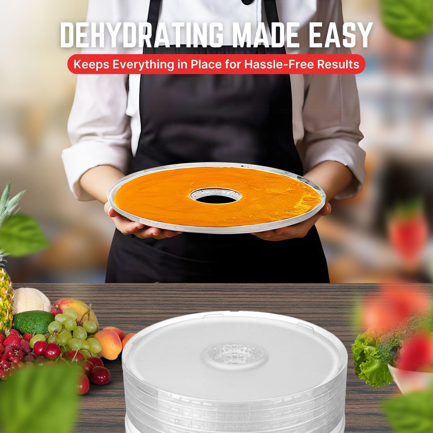 Flexzion Dehydrator Trays 11 7 8 Inch 2 Pack