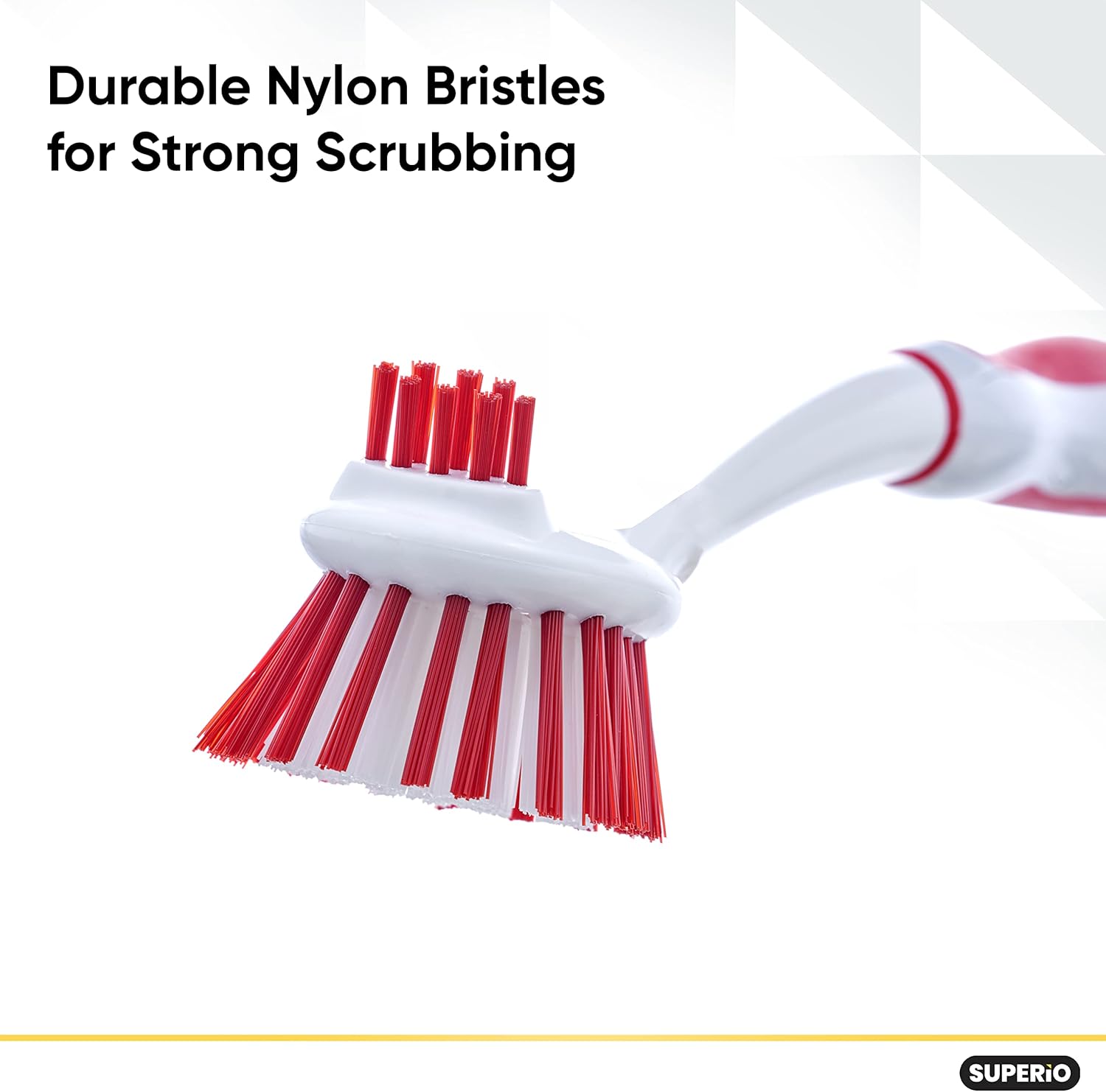 Superio Dish Brush with Handle for Kitchen and Bath