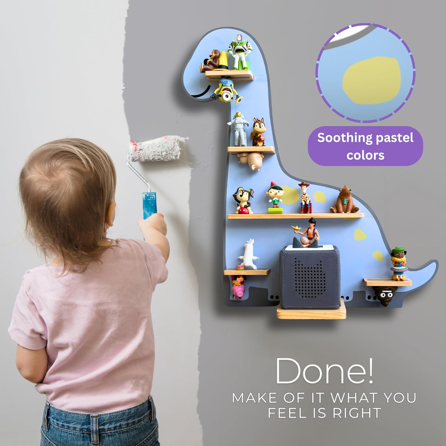 BigStep Dinosaur Magnetic Shelf for Toniebox