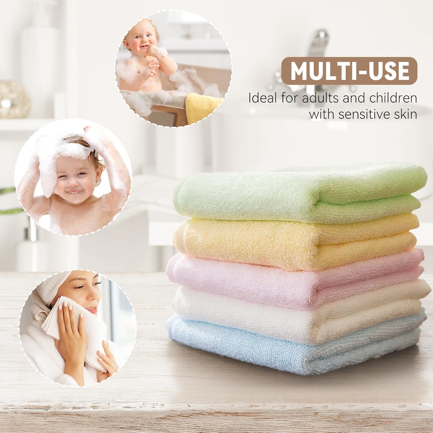Yoofoss Luxury Washcloths Towel Set 10 Pack