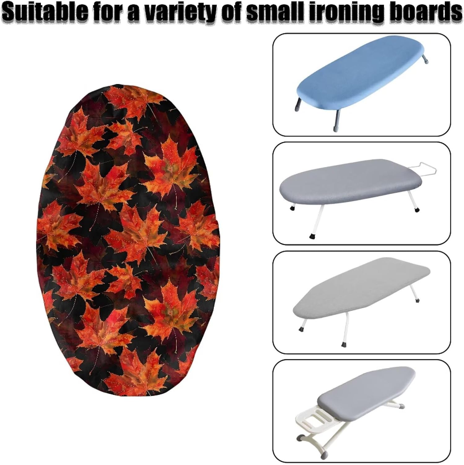 Autumn Maple Leaf Ironing Board Cover for Small Boards