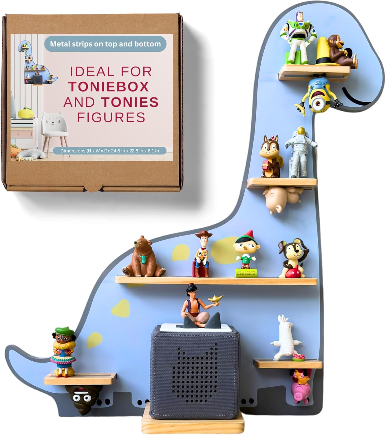 BigStep Dinosaur Magnetic Shelf for Toniebox