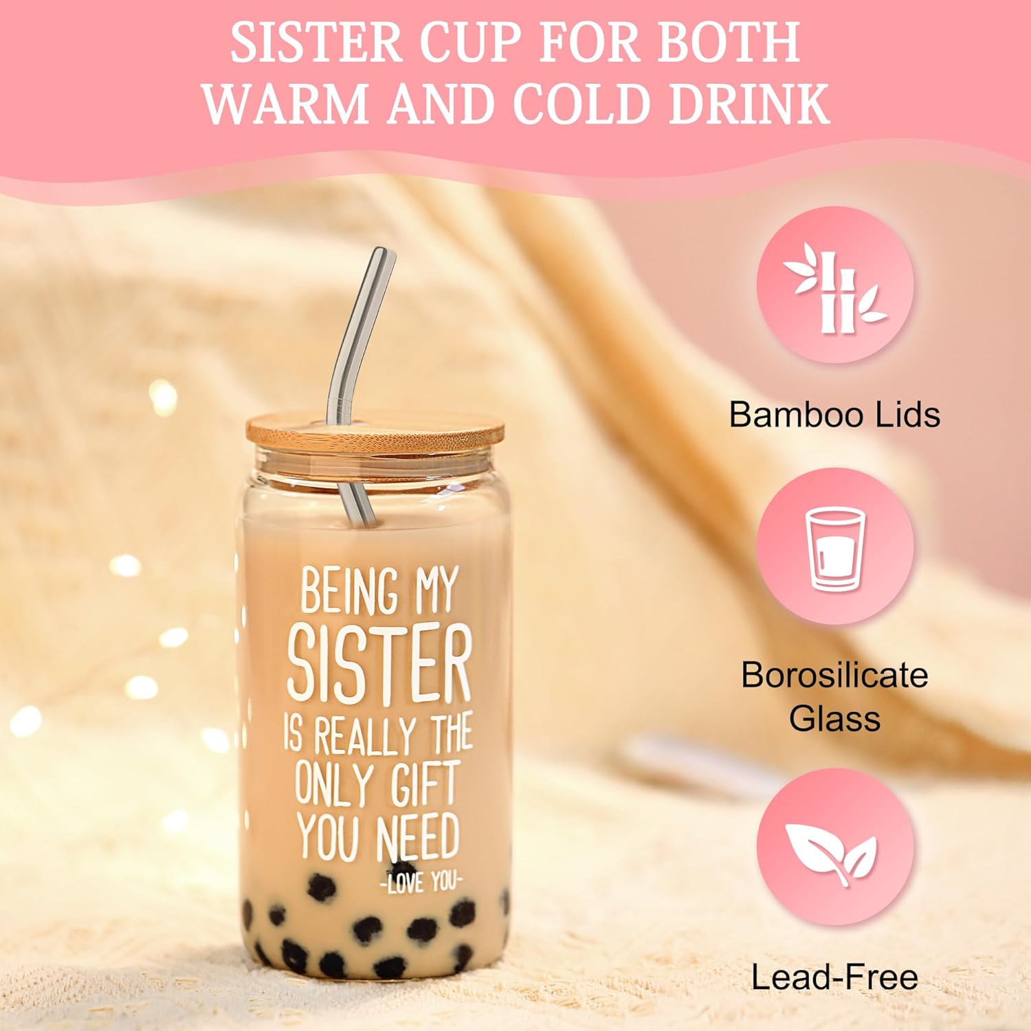 Chesace Sister Gift Set for Birthday and More