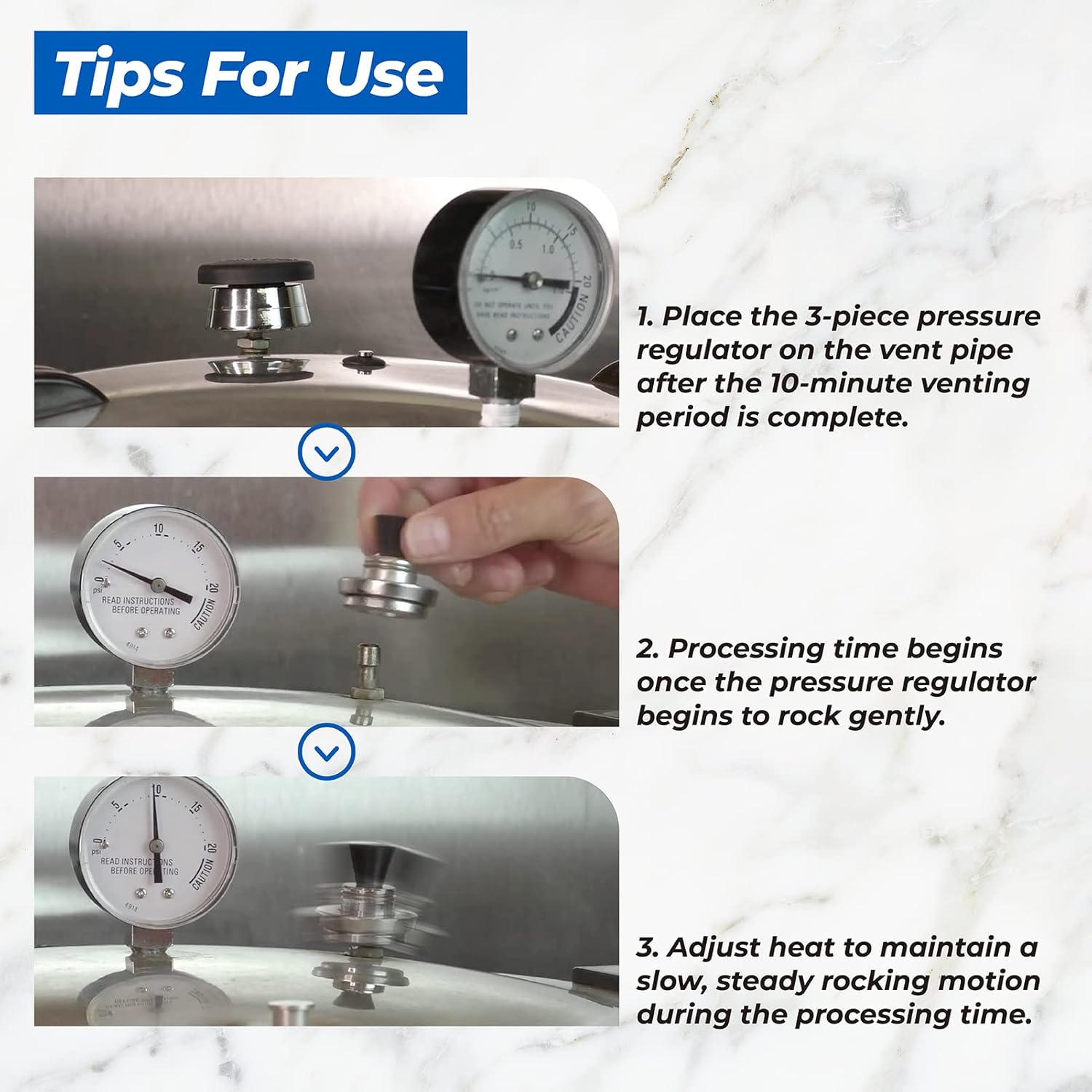 ANTOBLE 3-Piece Pressure Regulator for Presto Pressure Cooker