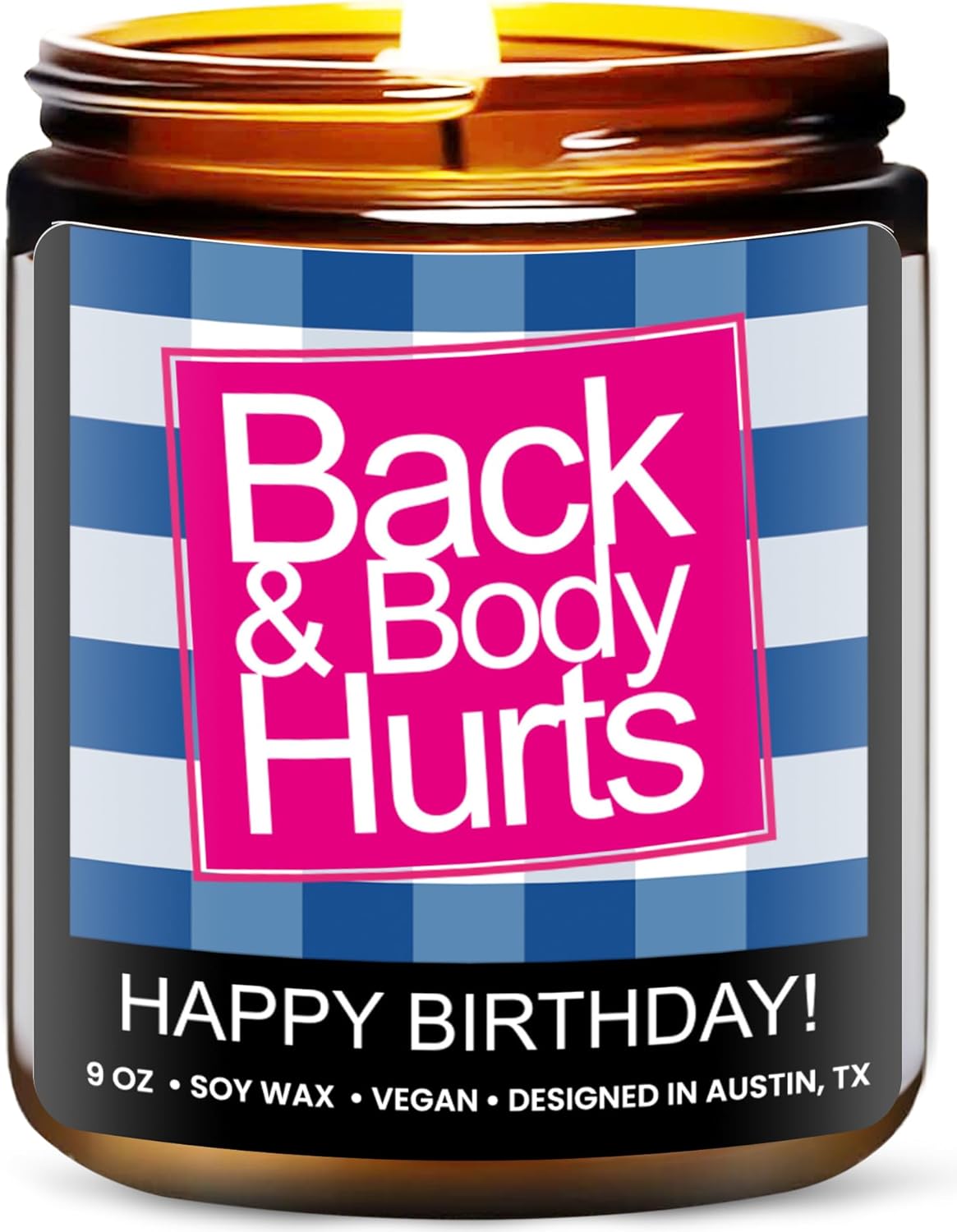 Funny Happy Birthday Candle with Funny Message