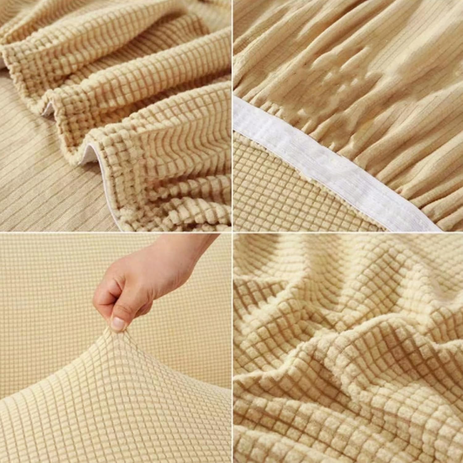 Yikko Elastic Stretch Chair Cover Beige