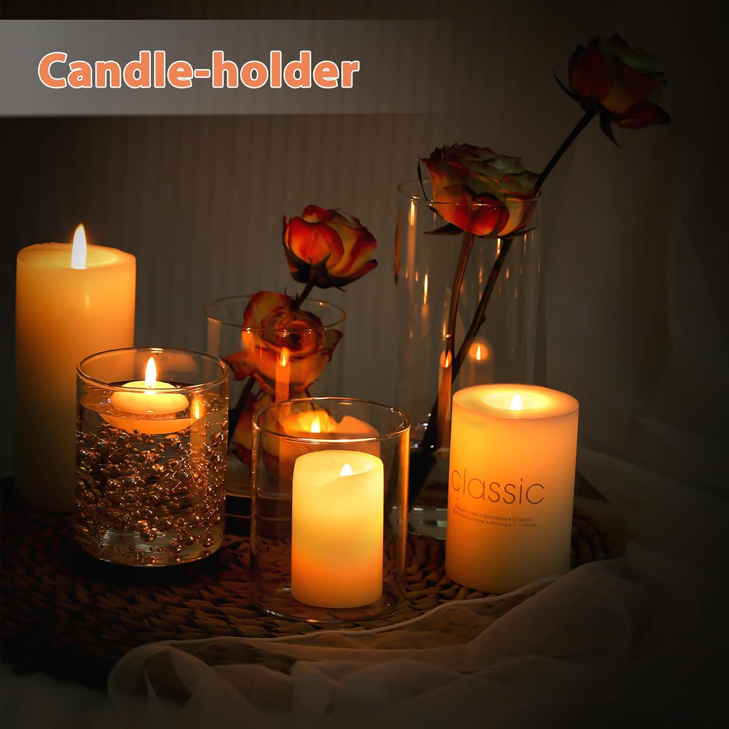 12pcs 4 Inch Glass Cylinder Vases for Centerpieces