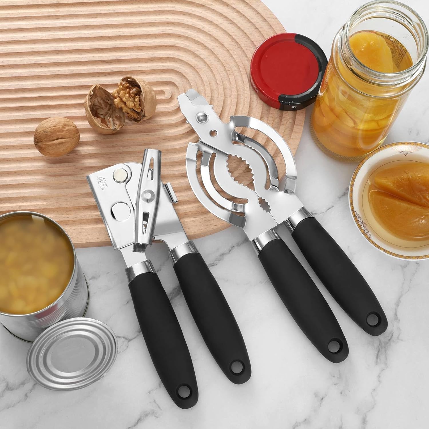 Heavy Duty Manual Can Opener 2 Pack Black