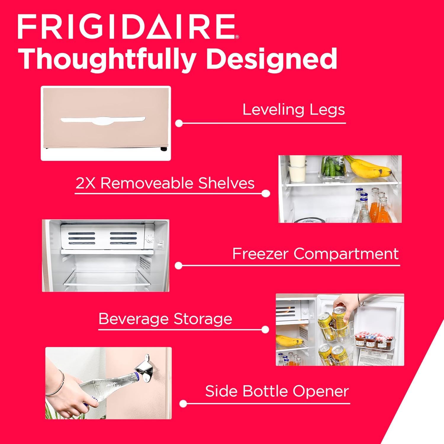 Frigidaire Retro Compact Fridge with Chiller