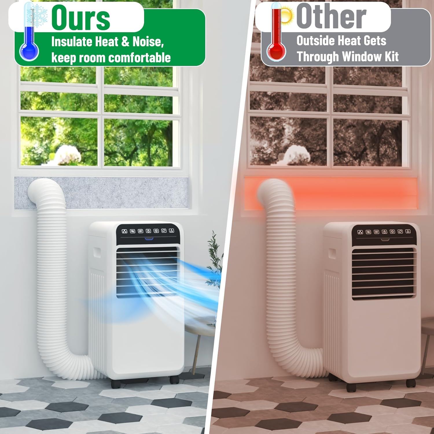Forestchill Portable AC Vent Kit with Insulation and Mesh Guard