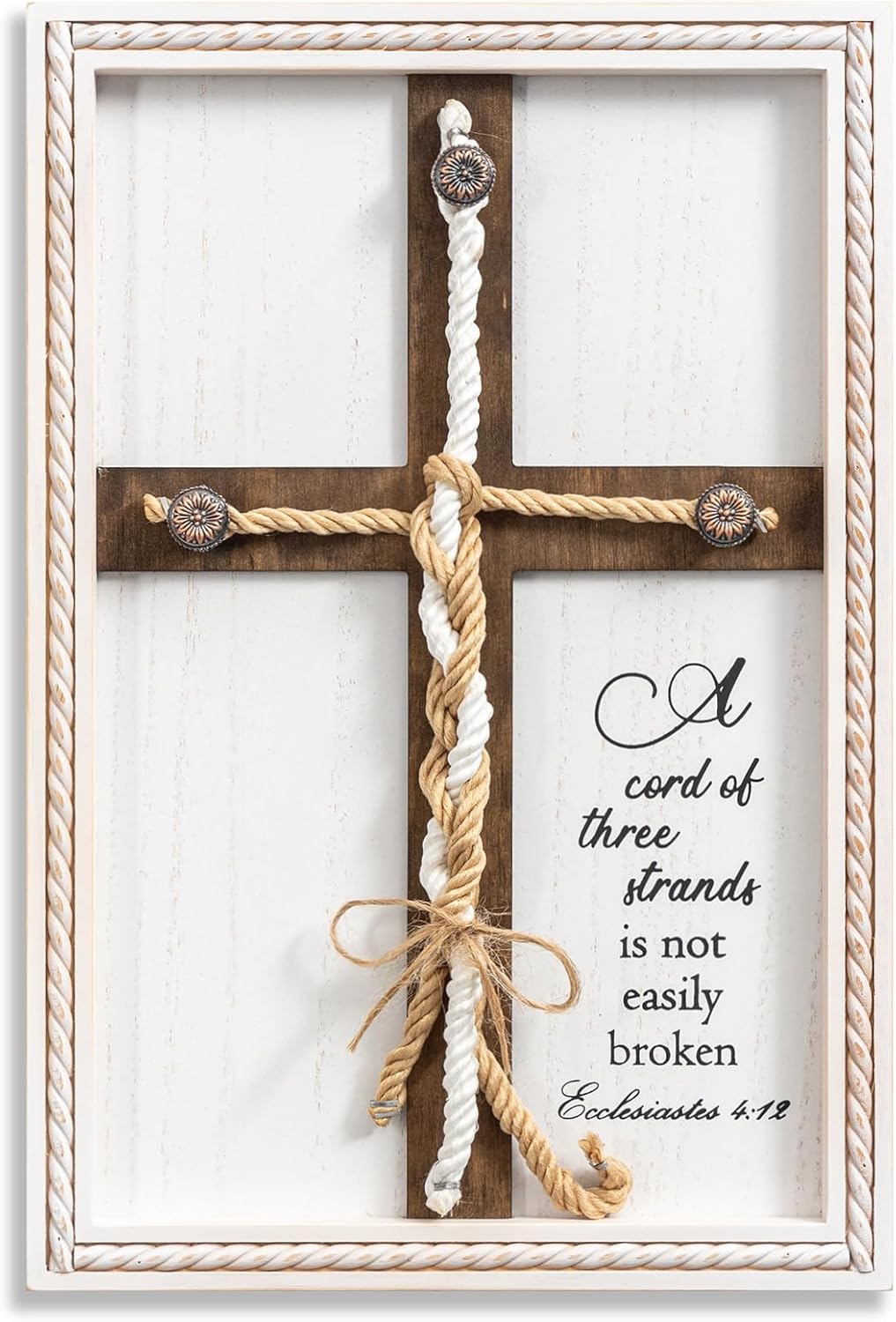 Three Strand Unity Cross Wedding Ceremony Sign 10x15in