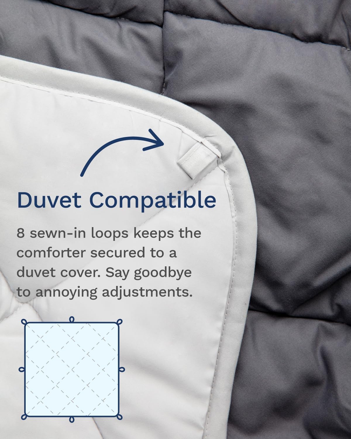 ViscoSoft All Seasons Comforter - Breathable Reversible Twin Twin XL