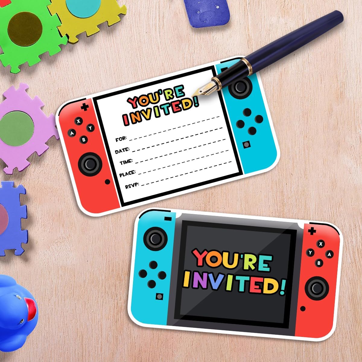 Yangmics Direct Video Game Party Invitations