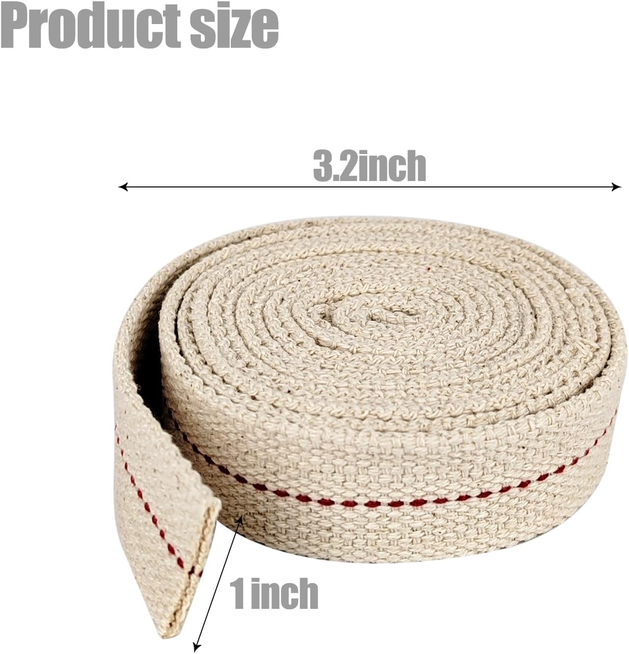 1 Roll 65 Feet Oil Lamp Wick 1 Inch Flat Cotton