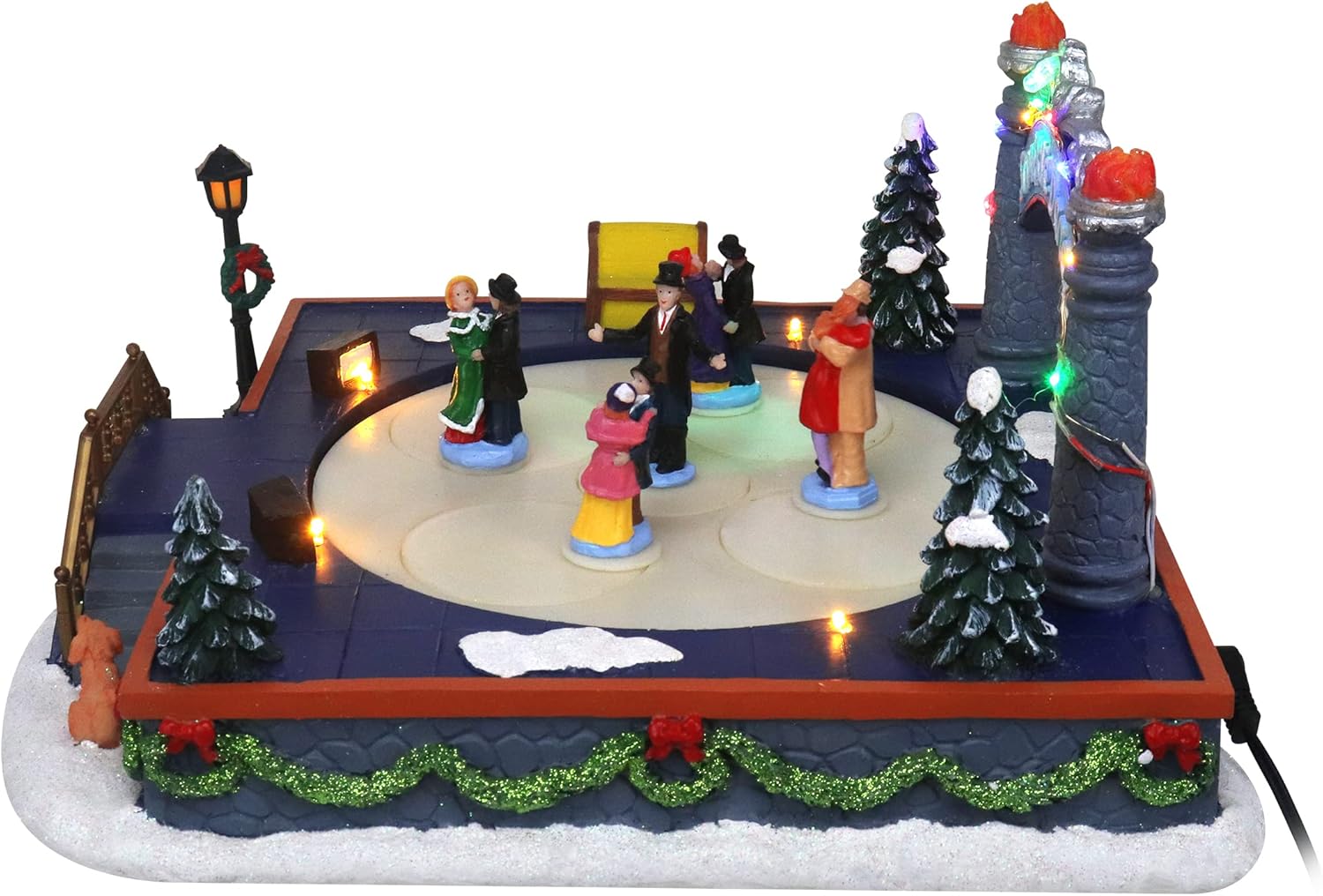 Animated Christmas Village Ballroom Dance Figure