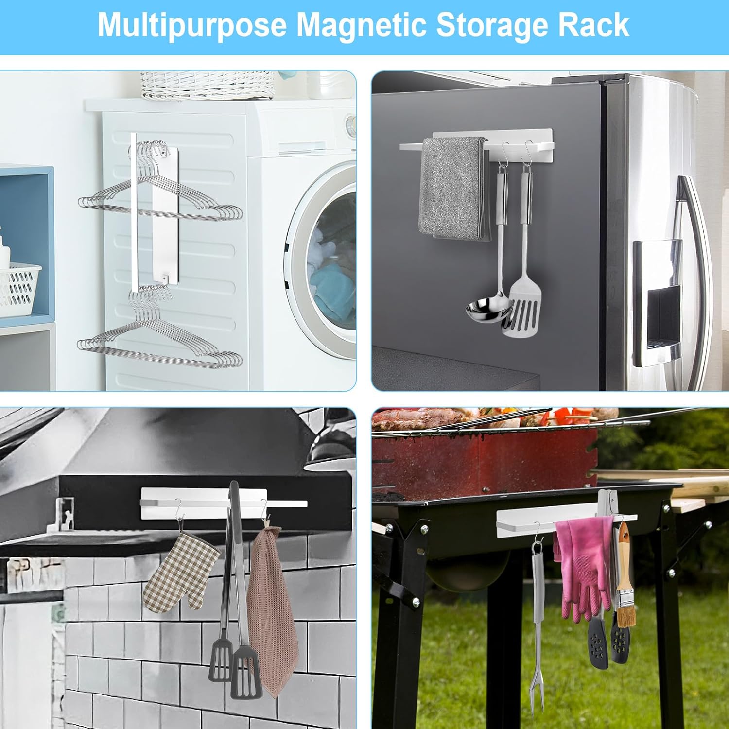 Magnetic Hanger Organizer for Laundry Room Storage