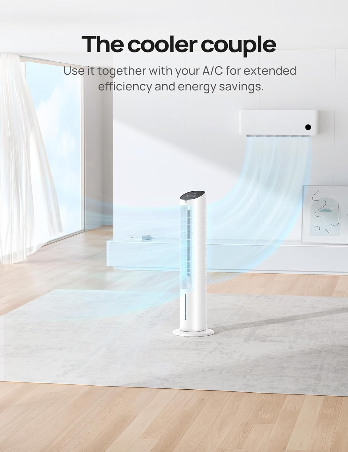 Dreo Evaporative Air Cooler with 80 Oscillation and Remote Control