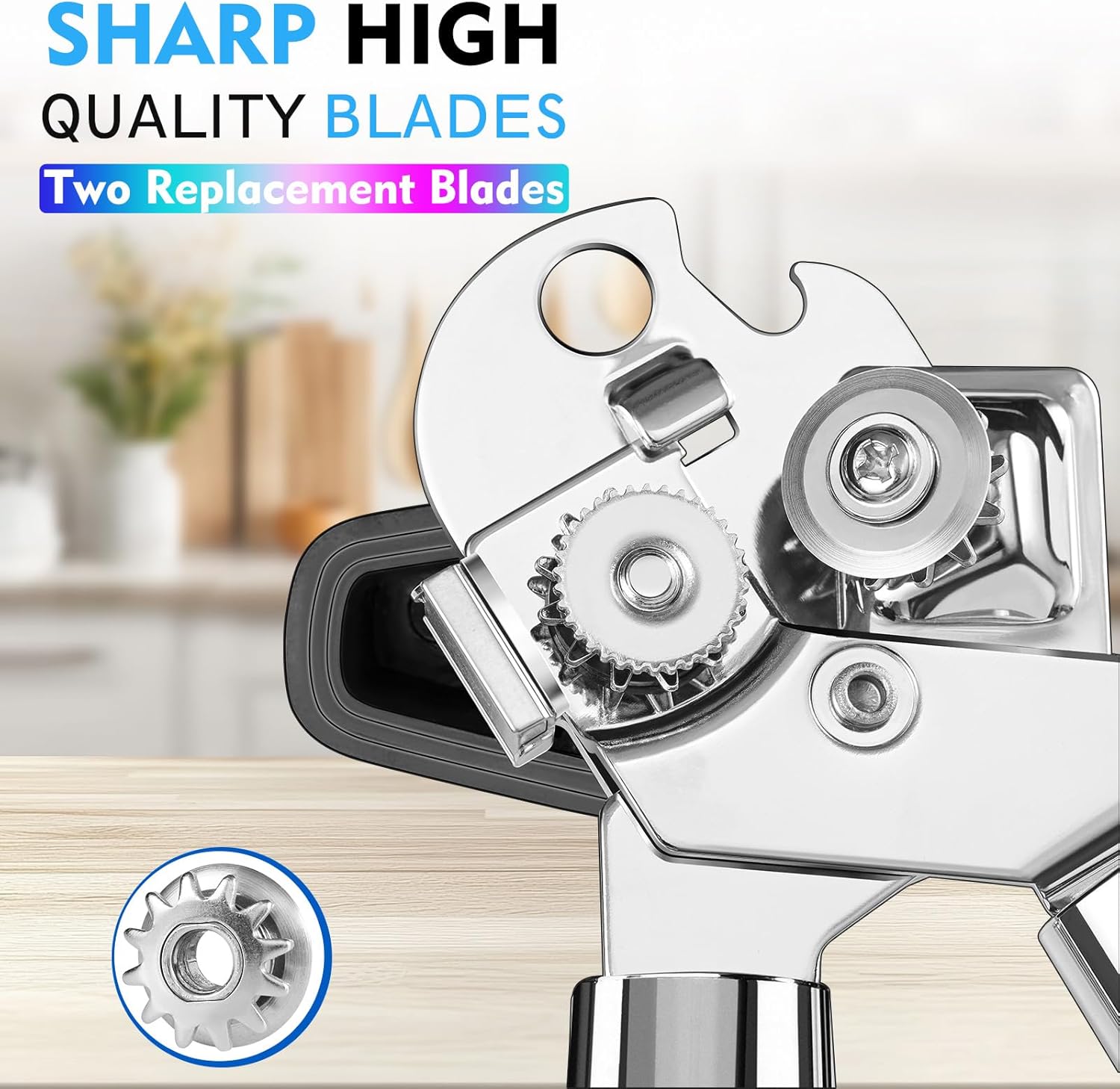 SOVARCATE Heavy Duty 4-in-1 Can Opener with Magnet Lift