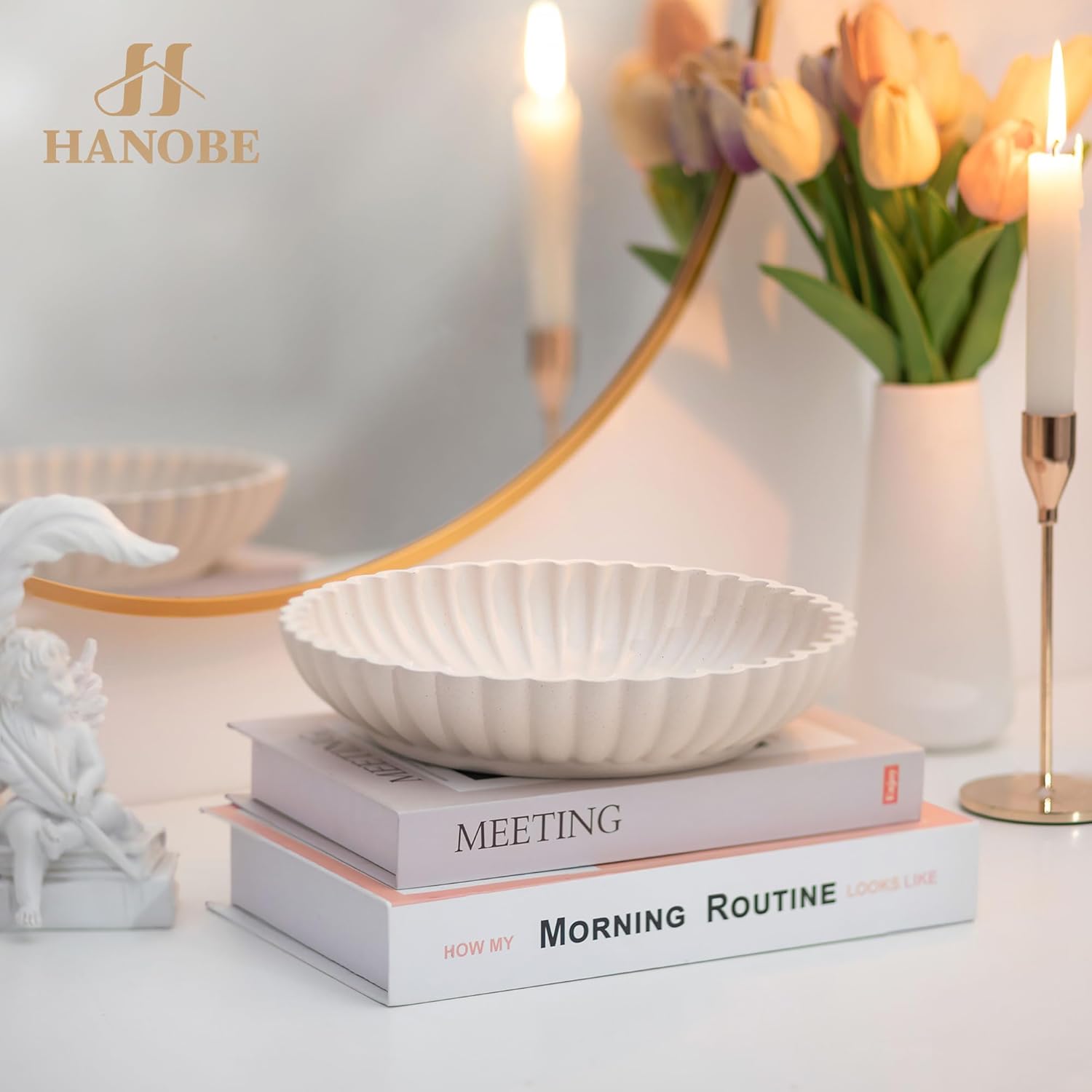Hanobe Decorative Centerpiece Bowl for Home