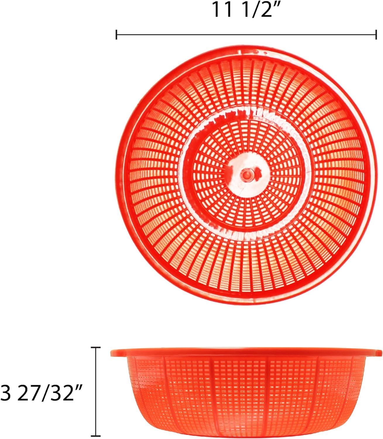 TrueCraftware 11 12 x 3 78 Round Colander Strainer Basket