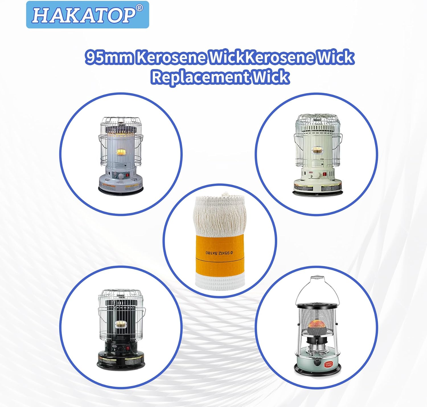 HAKATOP 2PC Kerosene Heater Wick Replacement
