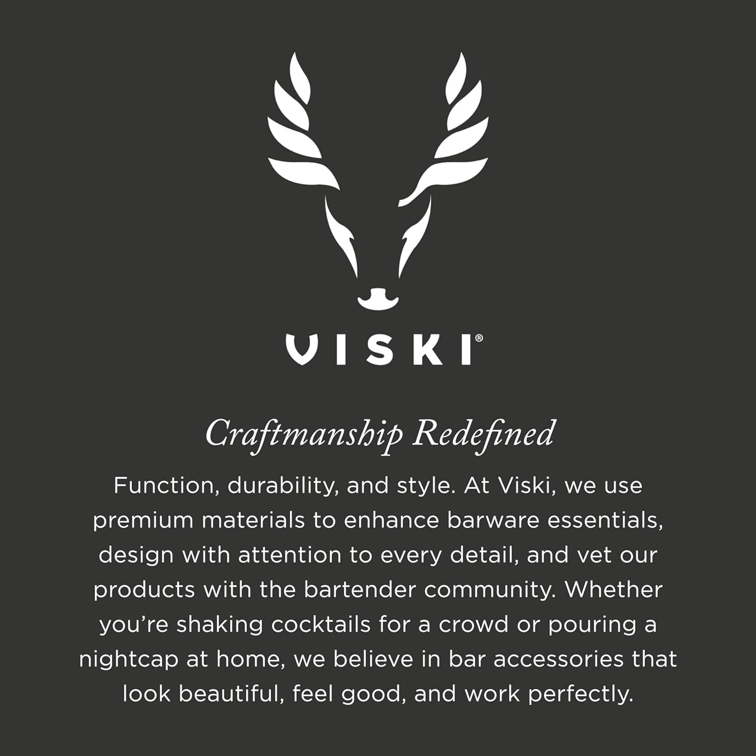Viski Penguin Cocktail Shaker 17 oz Stainless Steel