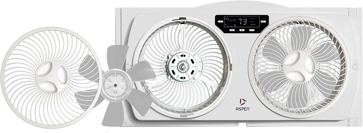 Aspen Smart Window Fan with WiFi and Alexa Compatibility