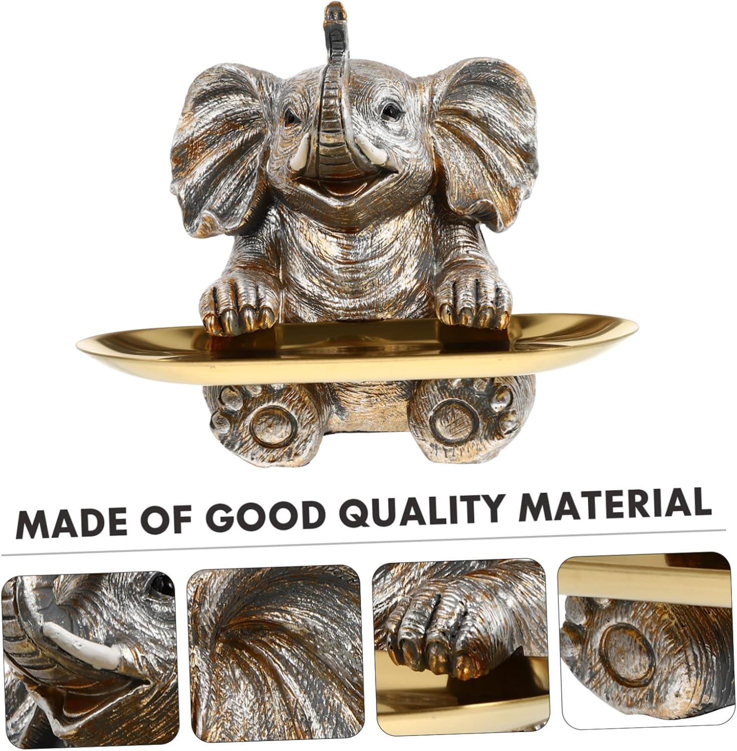 1 Set Resin Elephant Cupcake Stand Decorative Serving Tray
