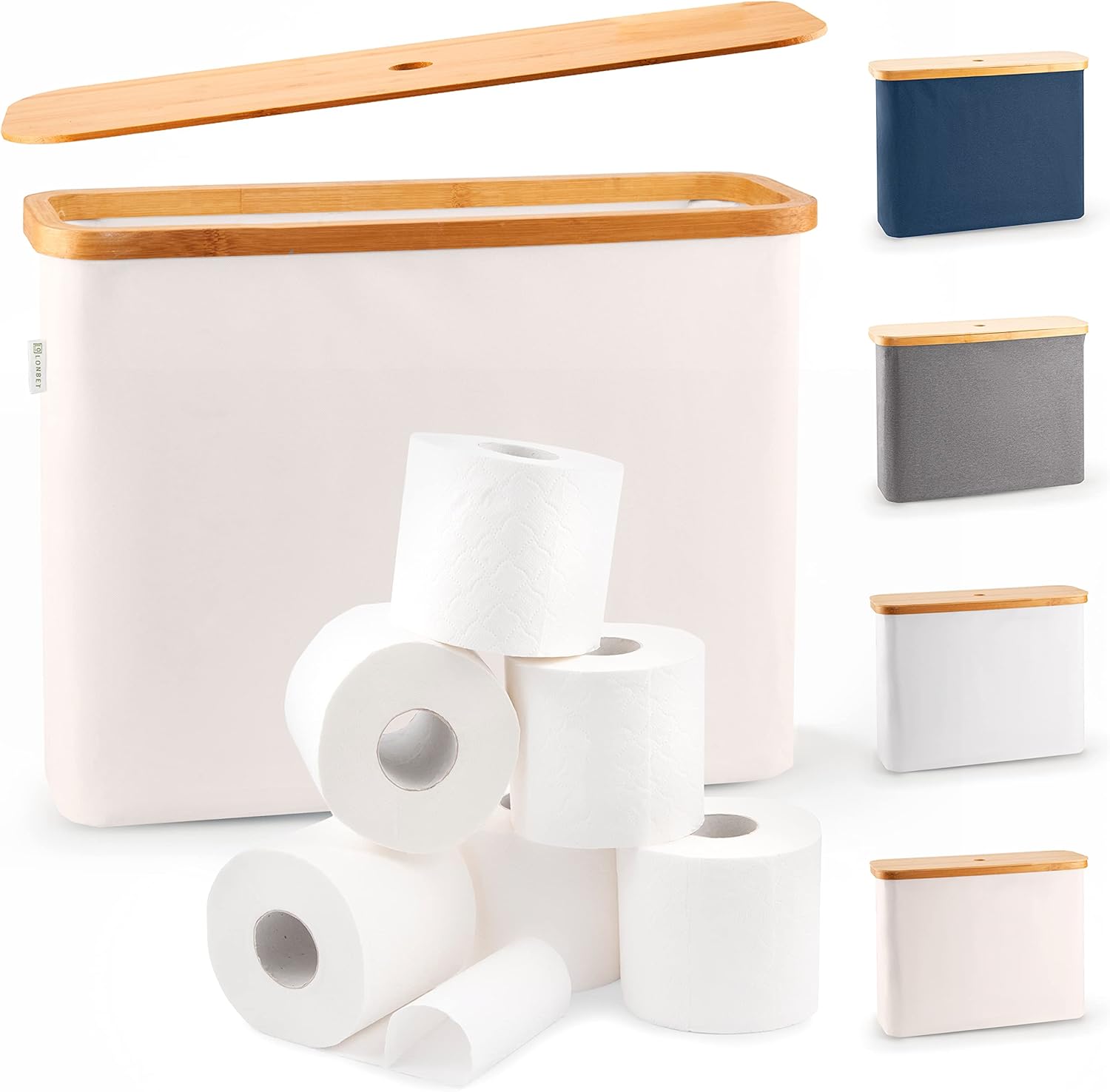 Lonbet Toilet Paper Basket Organizer Storage