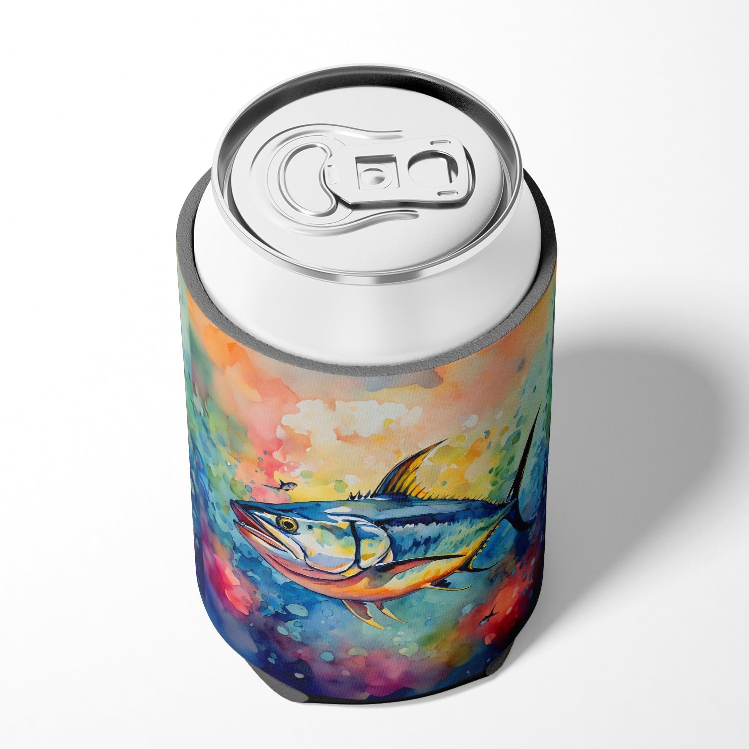 Carolines Treasures Yellowfin Tuna Can Hugger Cooler Sleeve