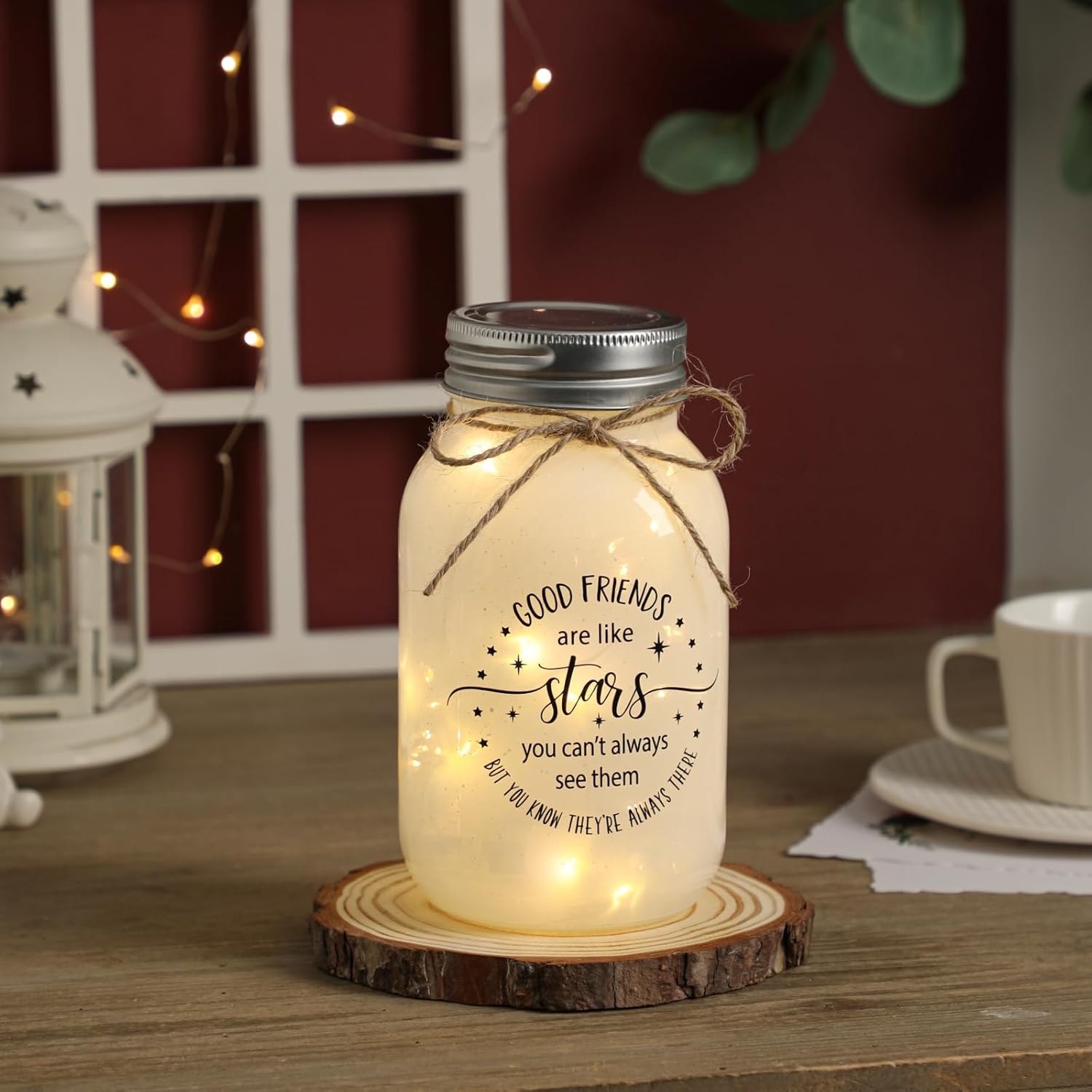 Maracco Friendship Gift Mason Jar Night Light 1