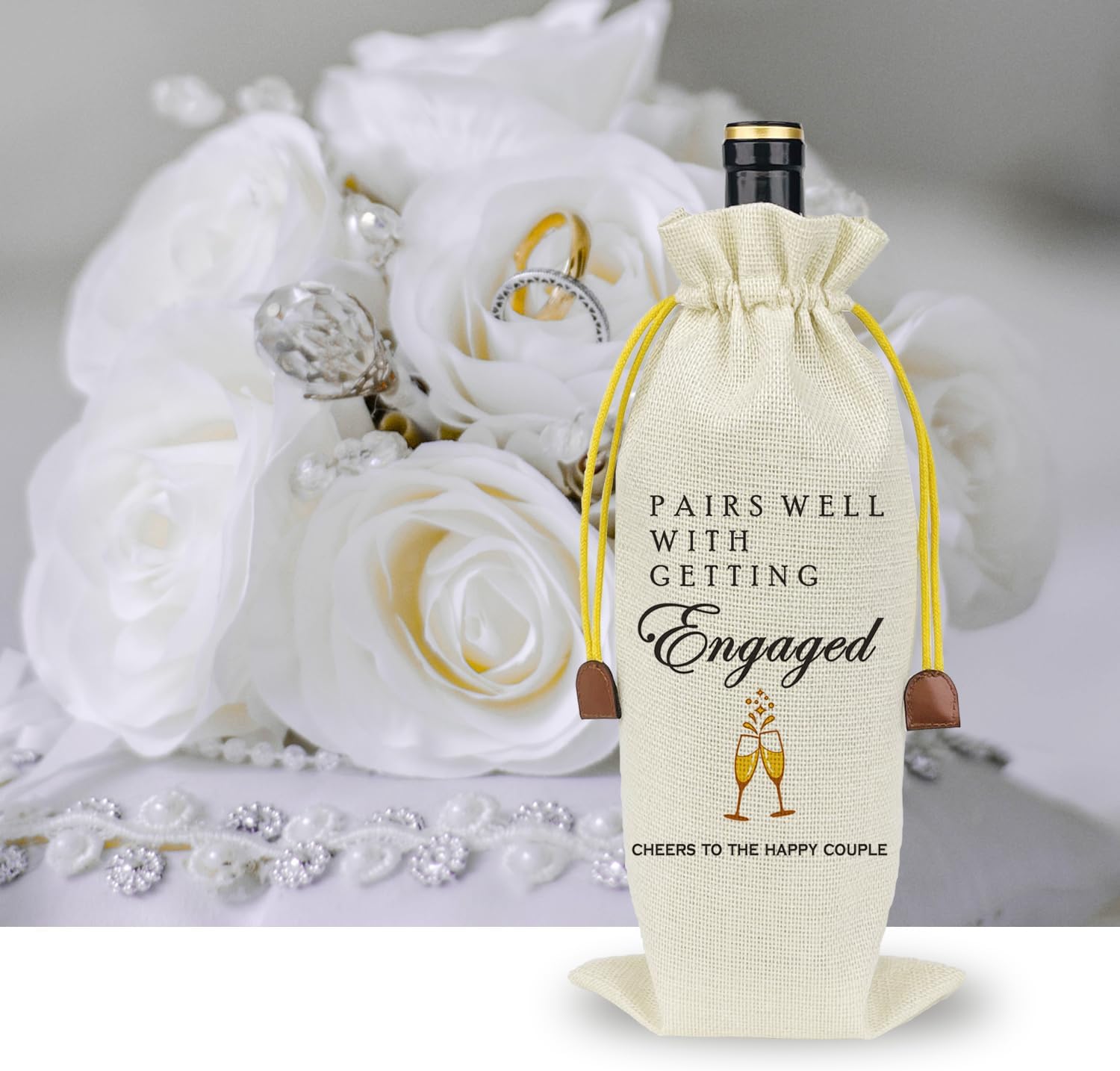 Wedding Wine Gift Bag for New Couples
