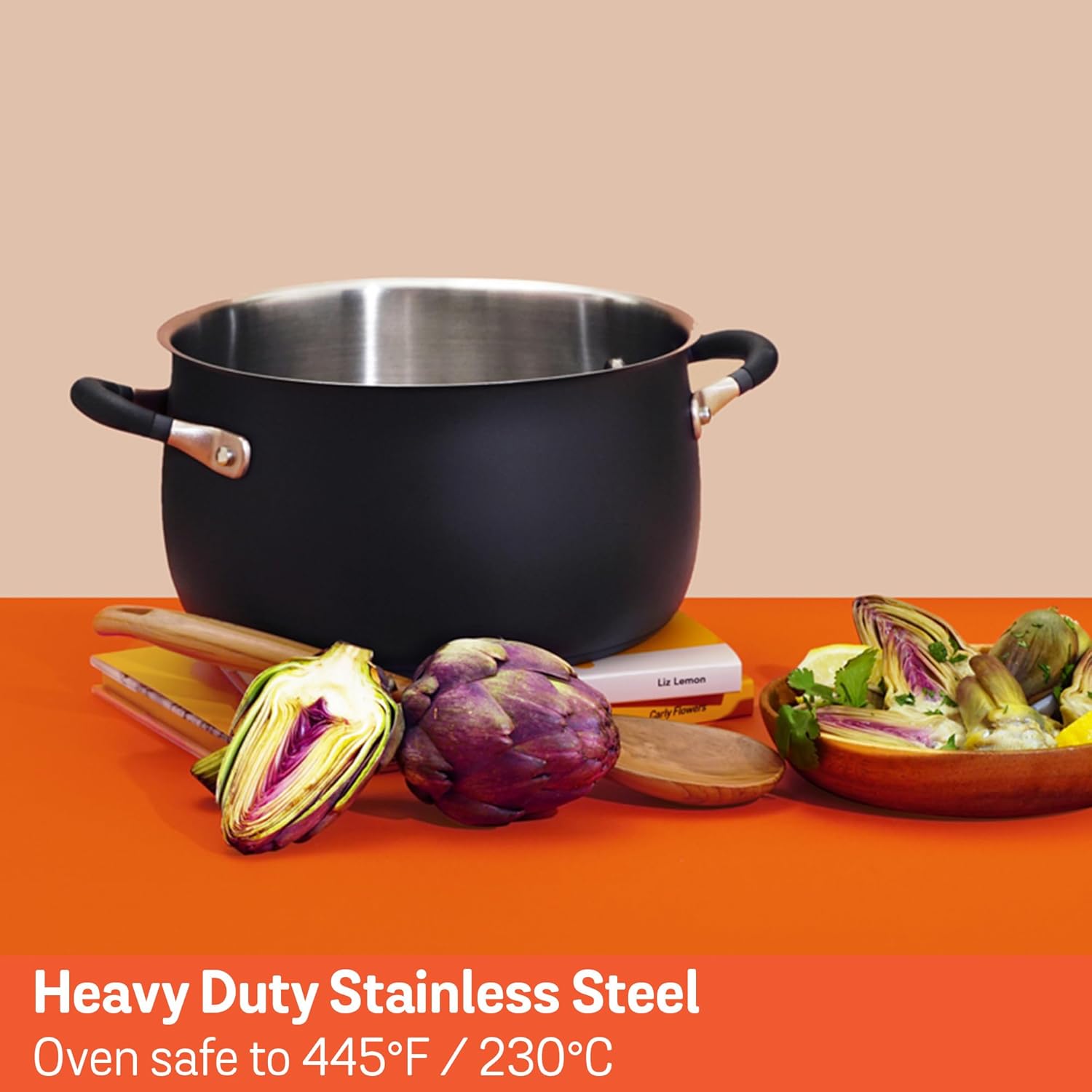 Meyer Stainless Steel Stockpot 65 Qt Matte Black
