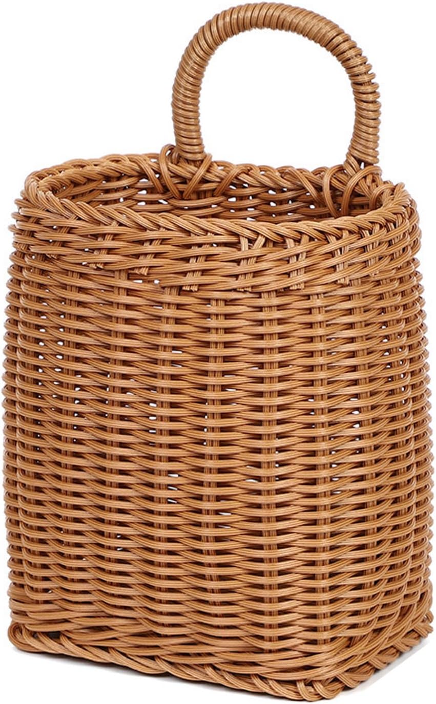 Sturdy Woven Wall Basket for Flowers and Kitchenware